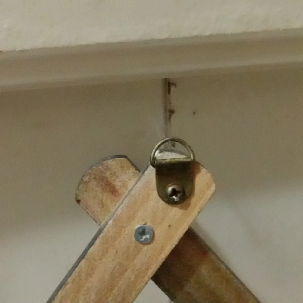 Black Wall-Mounted Coat Rack.